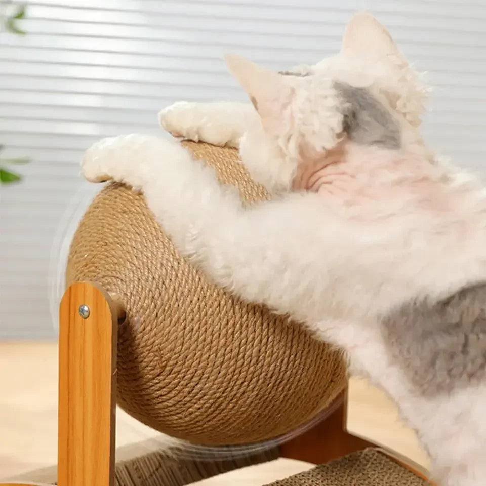 2-in-1 Cat Scratcher Hideout & Play Center